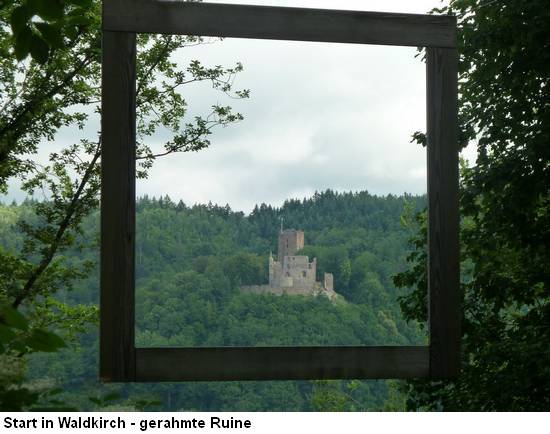 Zweitälersteig - Start in Waldkirch - Ruine Kastelburg