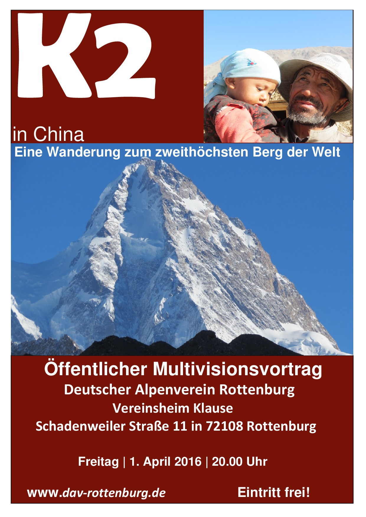 Einladungsplakat K2 China DAV Rottenburg-001